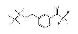 1-[(tert-butyldimethylsilyl)oxymethyl]-3-trifluoroacetylbenzene结构式