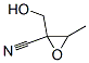 Oxiranecarbonitrile,2-(hydroxymethyl)-3-methyl- (9CI) structure