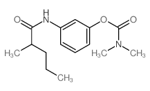 [3-(2-methylpentanoylamino)phenyl] N,N-dimethylcarbamate Structure