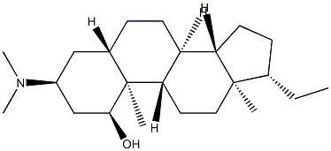 3α-Dimethylamino-5α-pregnan-1α-ol Structure
