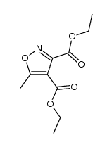 3,4-Bis(ethoxycarbonyl)-5-methylisoxazole结构式