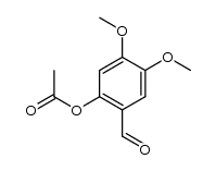 2-acetoxy-4,5-dimethoxy-benzaldehyde Structure