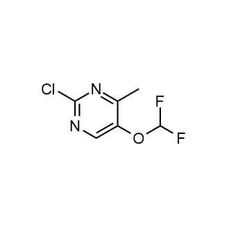 2-氯-5-(二氟甲氧基)-4-甲基嘧啶结构式