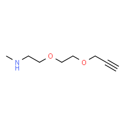 Propargyl-PEG2-methylamine结构式