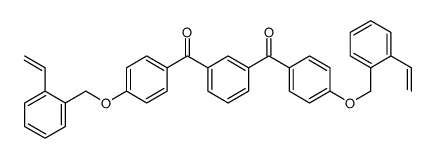 [3-[4-[(2-ethenylphenyl)methoxy]benzoyl]phenyl]-[4-[(2-ethenylphenyl)methoxy]phenyl]methanone Structure