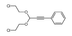 1.1-Bis-(2-chlorethoxy)-3-phenyl-propin-(2) Structure