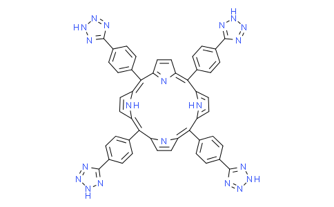 5,10,15,20-tetrakis[4-(2H-tetrazol-5-yl)phenyl]-21H,23H-Porphine Structure