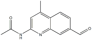 N-(7-formyl-4-methylquinolin-2-yl)acetamide Structure