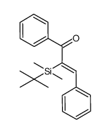 (Z)-2-(tert-butyldimethylsilyl)-1,3-diphenylprop-2-en-1-one Structure