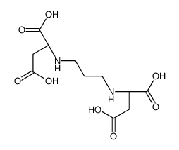 (2S)-2-[3-[[(1S)-1,2-dicarboxyethyl]amino]propylamino]butanedioic acid结构式