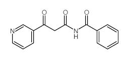 N-(3-oxo-3-pyridin-3-yl-propanoyl)benzamide picture