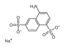 4-aminonaphthalene-1,6-disulphonic acid, sodium salt Structure