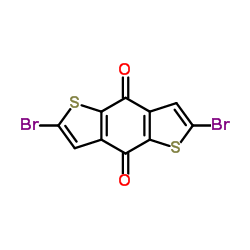 2,6-二溴苯并[1,2-b:4,5-b']二噻吩-4,8-二酮结构式