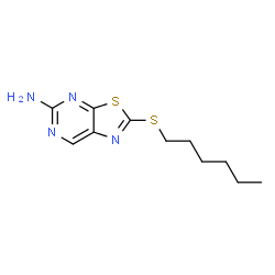 5-Amino-2-(hexylthio)thiazolo[5,4-d]pyrimidine Structure