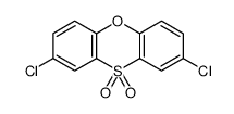 2,8-dichlorophenoxathiine 10,10-dioxide Structure