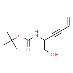 Carbamic acid, [1-(hydroxymethyl)-4-penten-2-ynyl]-, 1,1-dimethylethyl ester, Structure