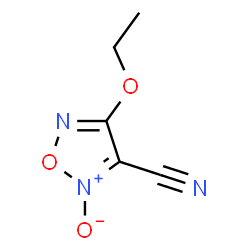1,2,5-Oxadiazole-3-carbonitrile,4-ethoxy-,2-oxide(9CI)结构式