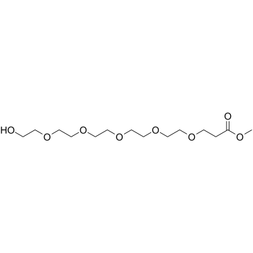 Hydroxy-PEG5-C2-methyl ester结构式