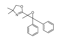 4,4-dimethyl-2-(2-methyl-3,3-diphenyloxiran-2-yl)-5H-1,3-oxazole结构式