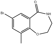 7-Bromo-9-methyl-2,3,4,5-tetrahydro-1,4-benzoxazepin-5-one Structure