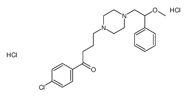 1-(4-chlorophenyl)-4-[4-(2-methoxy-2-phenylethyl)piperazin-1-yl]butan-1-one,dihydrochloride Structure