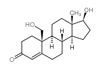 Androst-4-en-3-one,17,19-dihydroxy-, (17b)- structure