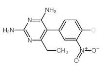 2,4-Diamino-5-(3-amino-4-chloro-5-nitrophenyl)-6-ethylpyrimidine结构式