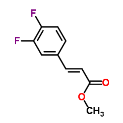 (E)-3-(3,4-二氟苯基)丙烯酸甲酯结构式
