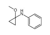 Benzenamine, N-(1-methoxycyclopropyl)- (9CI) Structure