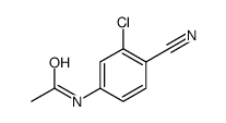 N-(3-chloro-4-cyanophenyl)acetamide Structure