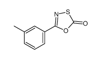 5-(3-methylphenyl)-1,3,4-oxathiazol-2-one Structure