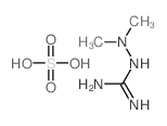 2-(dimethylamino)guanidine,sulfuric acid Structure