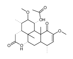 11α-Acetoxy-2,12β-dimethoxypicras-2-ene-1,16-dione Structure