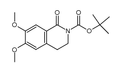 6,7-dimethoxy-1-oxo-3,4-dihydro-1H-isoquinoline-2-carboxylic acid tert-butyl ester结构式