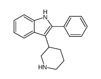 2-phenyl-3-piperidin-3-yl-1H-indole Structure