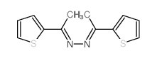 1-thiophen-2-yl-N-(1-thiophen-2-ylethylideneamino)ethanimine Structure