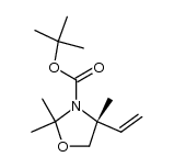 (R)-N-(tert-butoxycarbonyl)-4-vinyl-2,2,4-trimethyl-3-oxazolidine Structure