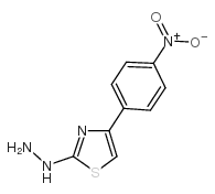 [4-(4-nitrophenyl)-1,3-thiazol-2-yl]hydrazine结构式