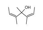 3,4,5-trimethylhepta-2-cis-5-cis-dien-4-ol Structure