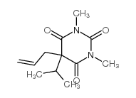 1,3-Dimethyl-5-isopropyl-5-allylpyrimidine-2,4,6(1H,3H,5H)-trione structure