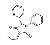 1,2-Diphenyl-4-propylidene-3,5-pyrazolidinedione Structure
