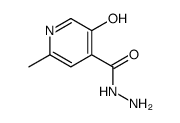 Isonicotinic acid, 5-hydroxy-2-methyl-, hydrazide (8CI)结构式