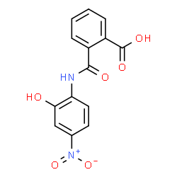 2-({2-hydroxy-4-nitroanilino}carbonyl)benzoic acid structure