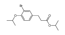 isopropyl-1-(m-bromo-p-isopropoxyphenyl)propionate结构式