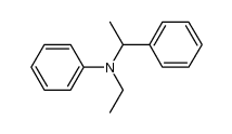 N-ethyl-N-(α-methylbenzyl)aniline结构式
