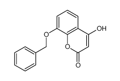 4-Hydroxy-8-benzyloxycoumarin结构式