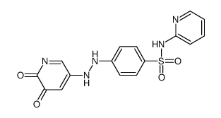 4-[2-(5,6-dioxopyridin-3-yl)hydrazinyl]-N-pyridin-2-ylbenzenesulfonamide结构式