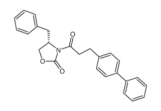 (4S)-4-benzyl-3-(3-[1,1'-biphenyl-4-yl]propanoyl)-1,3-oxazolidin-2-one结构式