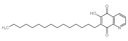 5,8-Quinolinedione,6-hydroxy-7-pentadecyl- Structure