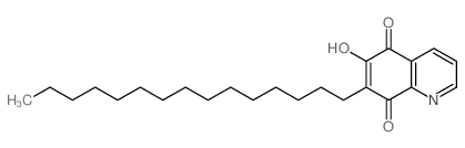 5,8-Quinolinedione,6-hydroxy-7-pentadecyl- structure